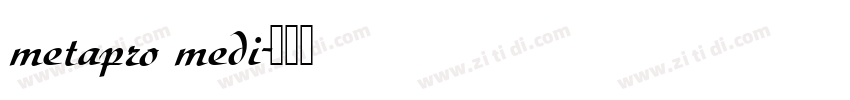 metapro medi字体转换